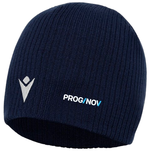 Macron Bonnet metel navy avec logo brodé | Image 1