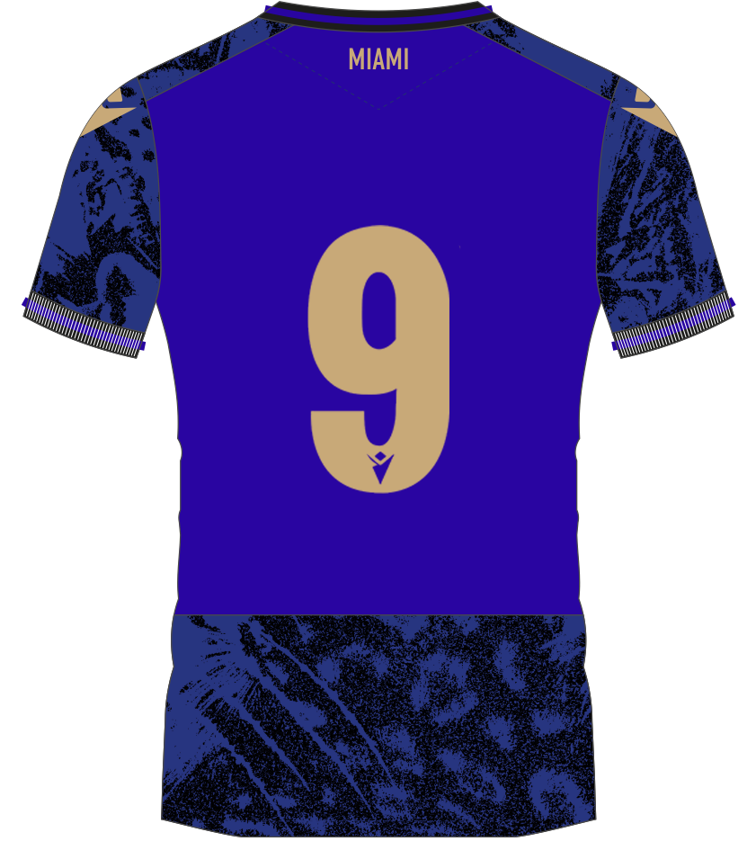 macron 中央大学 シャツ ネイビー MIAMI M25 MATCH THIRD SHIRT SLIM SS JR | MFC Academy 2025-2026
