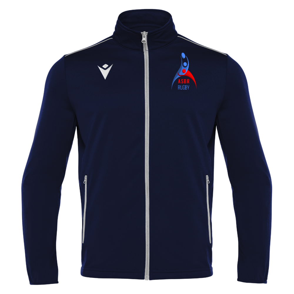 Macron Veste de sortie nemesis navy avec logo brodé | Image 1