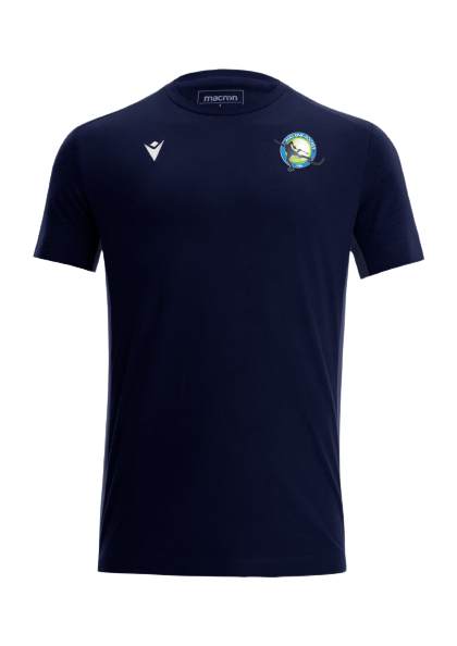Macron T shirt coton nevel navy, logo floqué | Image 1