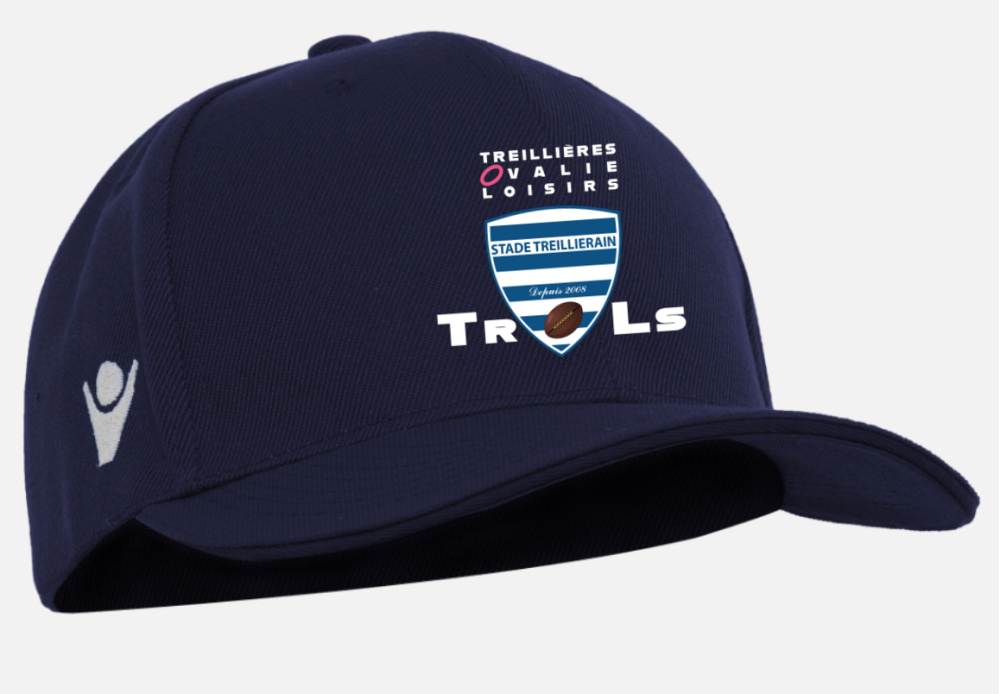 Macron Casquette pepper navy avec logo brodé | Image 1