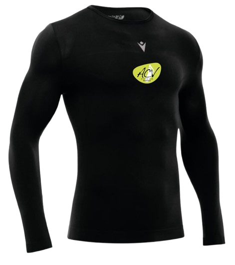 Macron Sous maillot performance noir, logo floqué écriture dos | Image 1