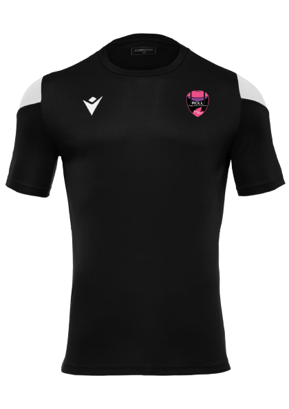 Macron Maillot polis noir/blanc avec écusson | Image 1