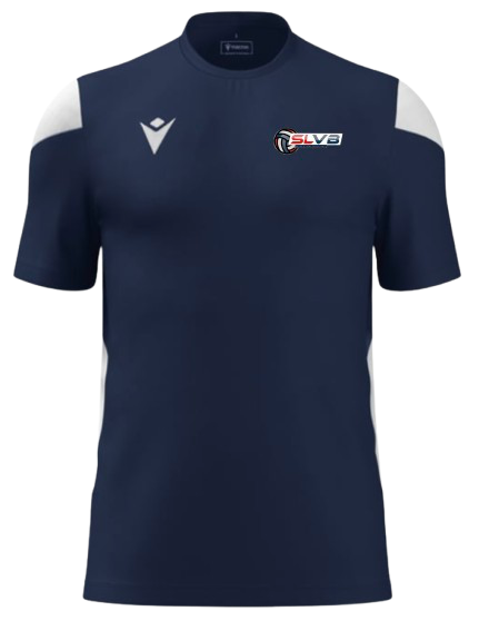 Macron Maillot mixte polis navy avec logo floqué | Image 1