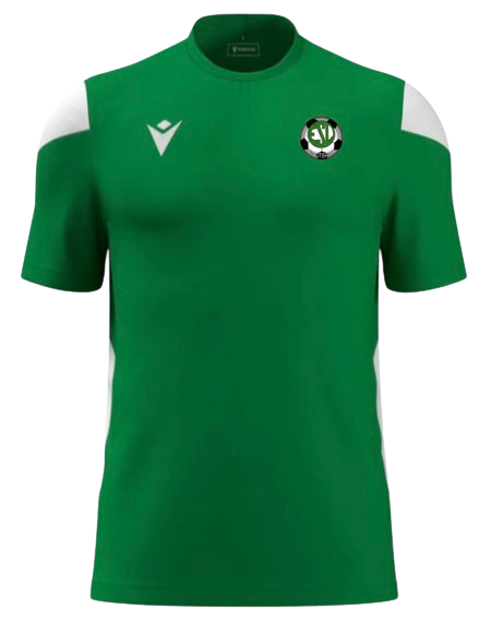 Macron Maillot polis vert/blanc  logo floqué | Image 1