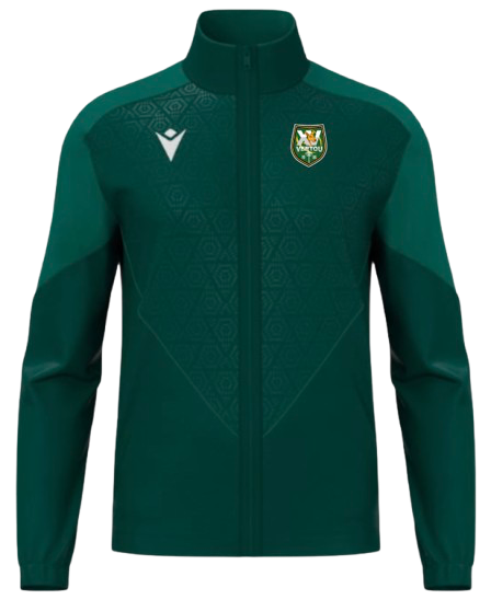 Macron Veste de sortie poseidon vert bouteille avec écusson | Image 1