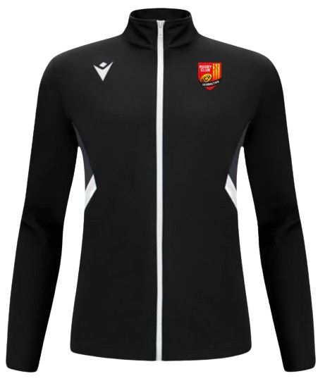 Macron Veste raijin noire avec logo brodé | Image 1