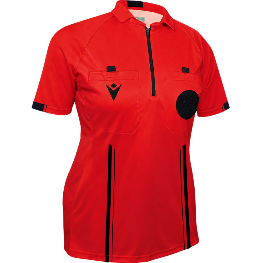 Macron Referee usa 26 women's shirt short sleeve - red | Image 1