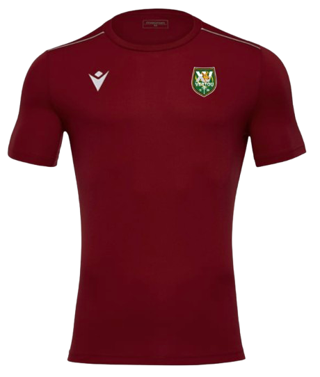 Macron Maillot rigel hero bordeaux avec écusson | Image 1