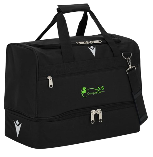 Macron Sac de sports rocket noir logo brodé 52cm x 44cm x 31cm | Image 1
