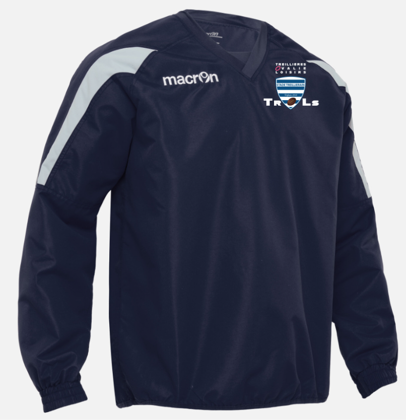 Macron Ruby contact top navy avec logo brodé | Image 1