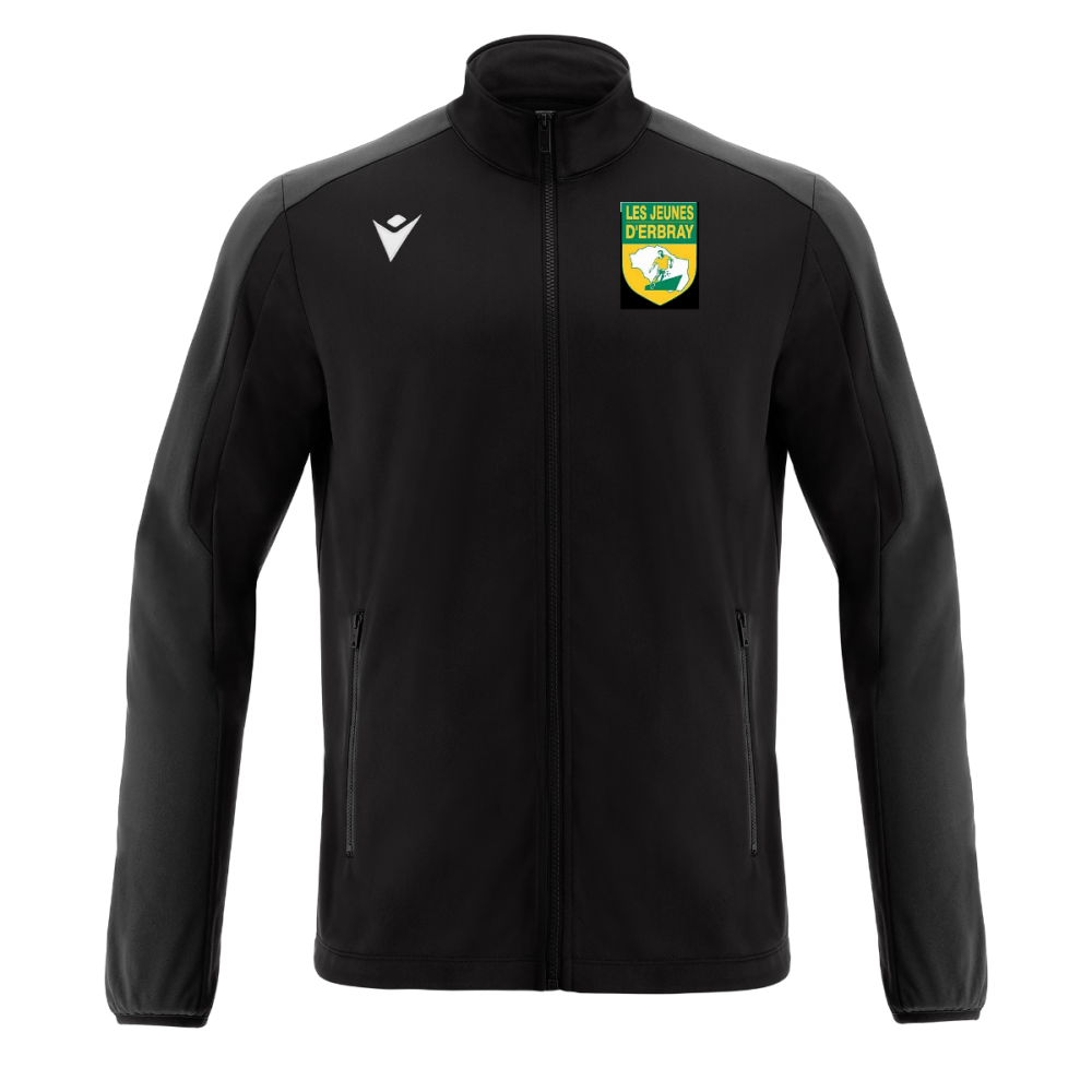 Macron Veste seth noire avec logo brodé | Image 1