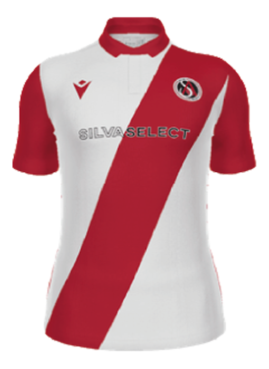 Macron Home select team shirt ss wht/red | Image 1