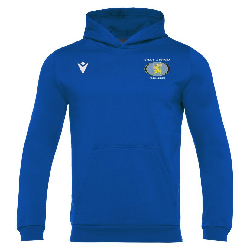Macron Sudadera capucha azul equipo | Imagen 1