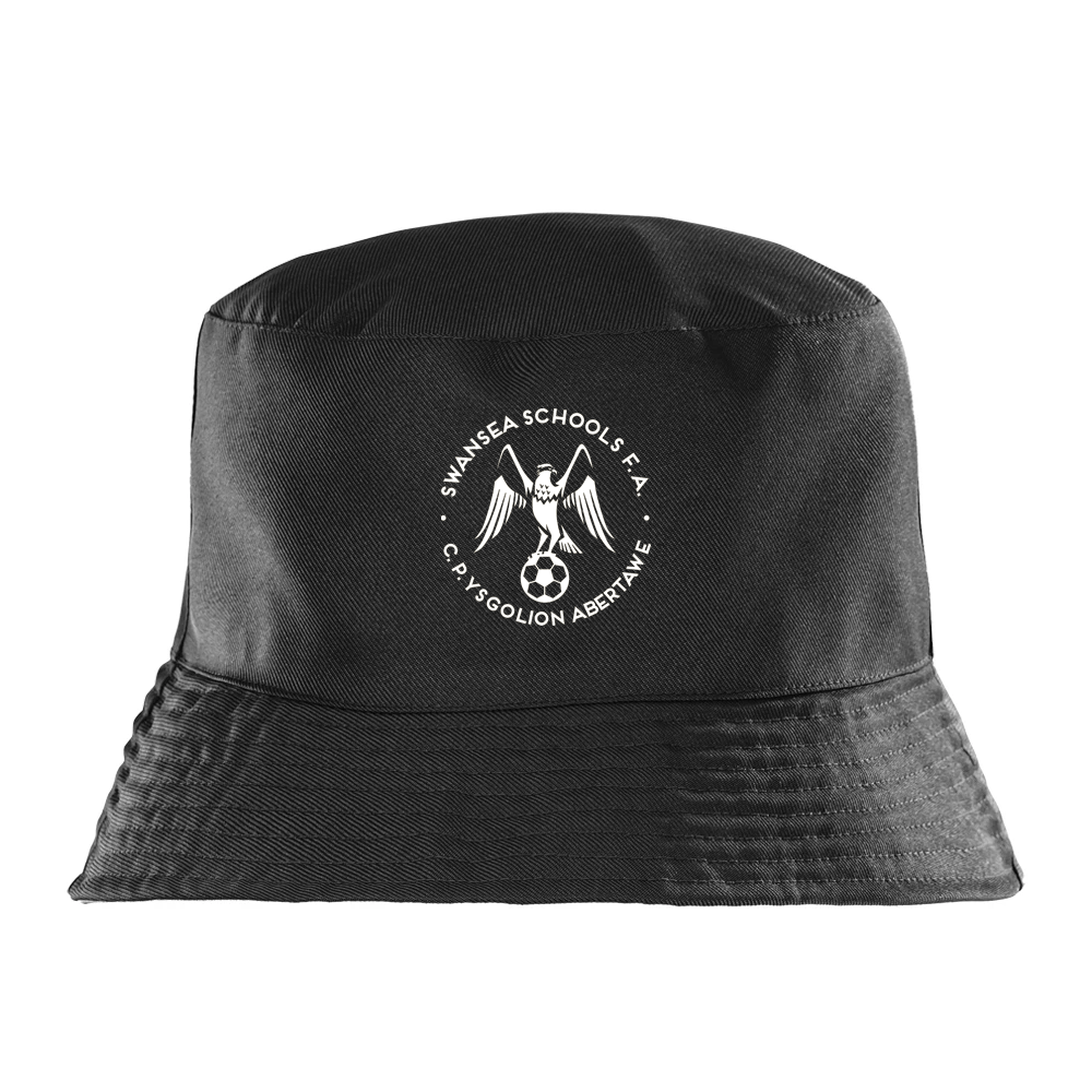 Macron Rc985 swansea schools reversible bucket hat blk/wht | Image 1
