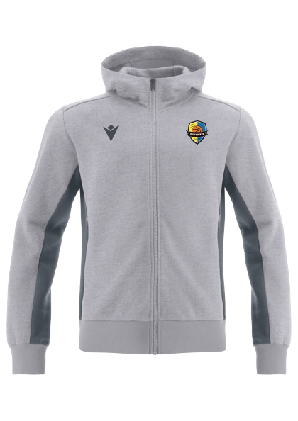 Macron Veste épaisse trumpet grise, logo brodé | Image 1