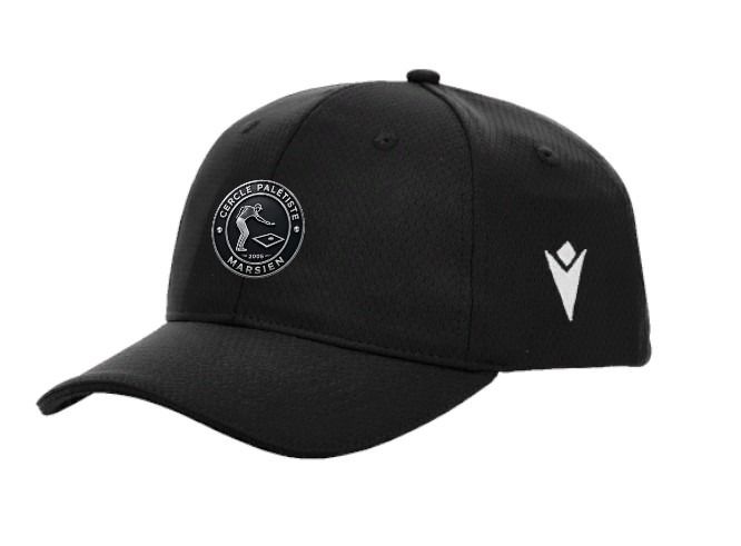 Macron Casquette twirl noire avec logo brodé | Image 1