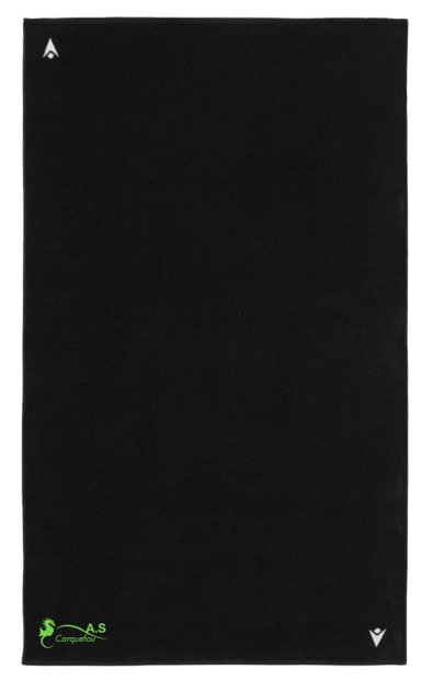 Macron Serviette twister noire avec logo brodé 100cm x 150cm | Image 1