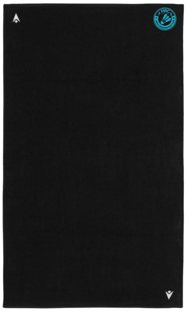 Macron Serviette twister noire avec logo brodé | Image 1