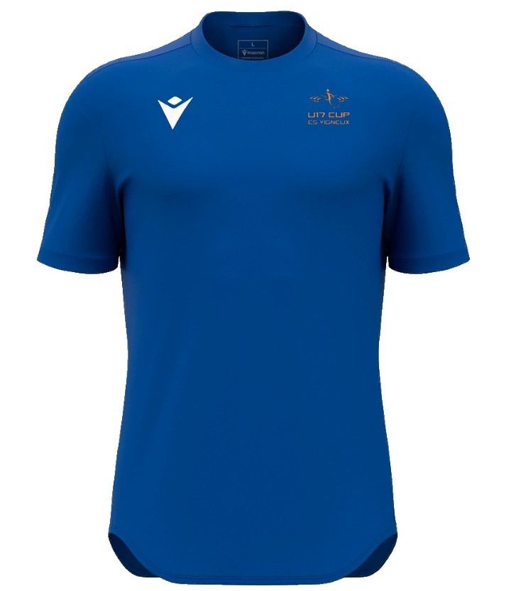 Macron Maillot void bleu royal avec logo floqué | Image 1