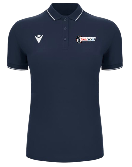 Macron Polo femme en coton waltz navy avec logo brodé | Image 1
