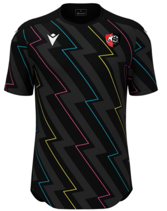 Macron Maillot wisp noir/thunder avec logo floqué | Image 1