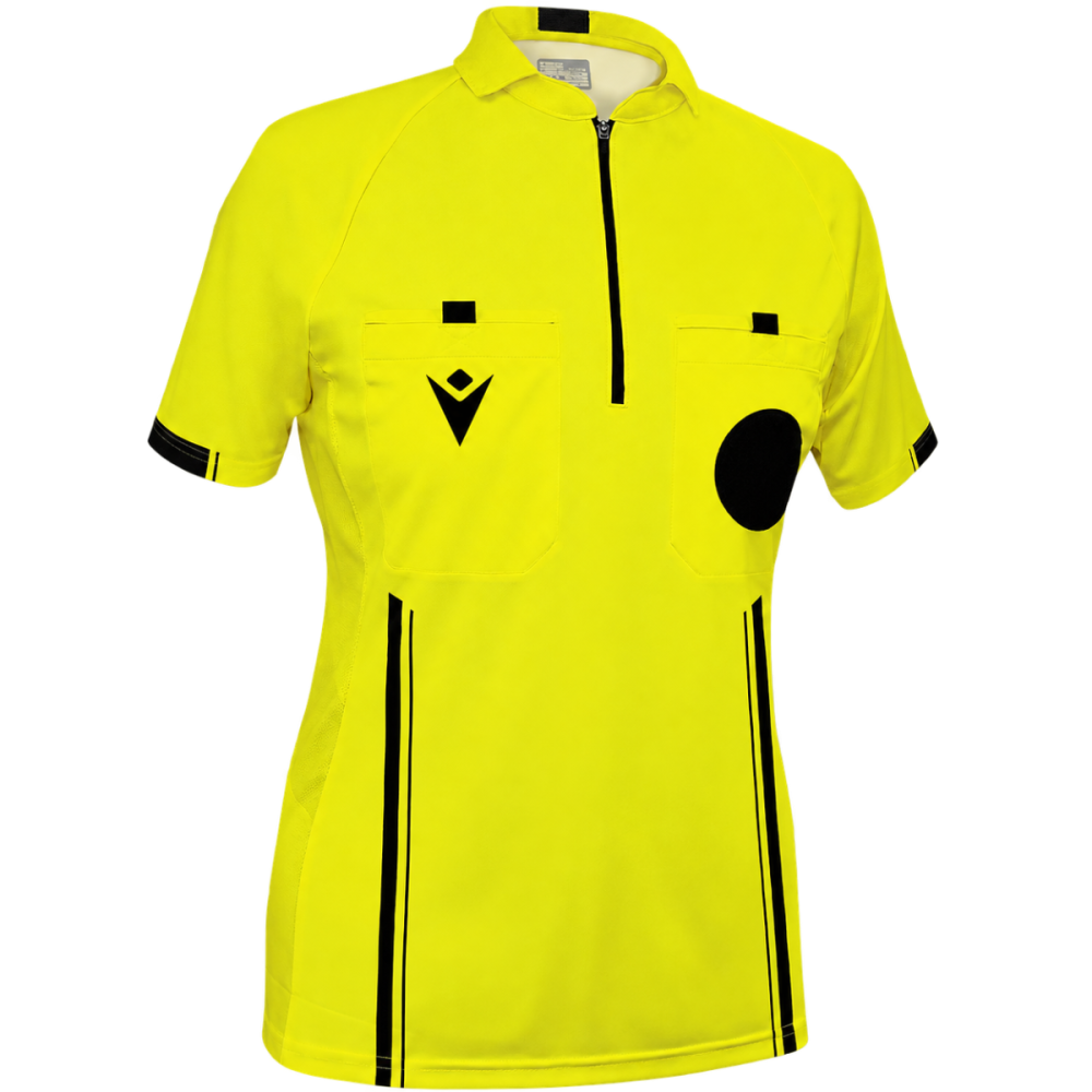 Macron Referee usa 26 women's shirt short sleeve - yellow | Image 1