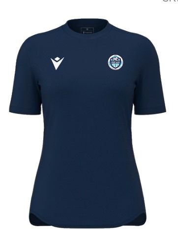 Macron Maillot zyra féminin navy avec écusson | Image 1