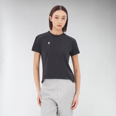 Tropea t-shirt à col rond avec ourlet profilé