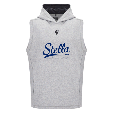 Remi felpa smanicata con cappuccio e tasche