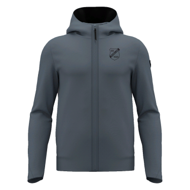 Midnight kapuzenjacke mit durchgehendem reißverschluss
