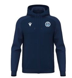 Sweat à capuche de sortie chronos navy avec écusson