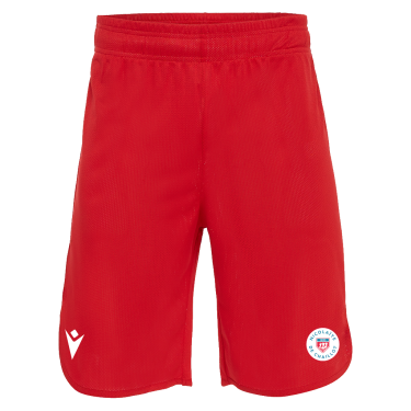 Short basket oxide rouge - logo tissé