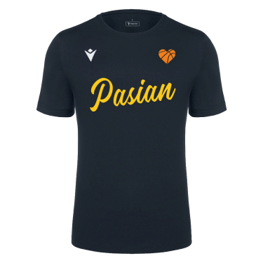 T-shirt blu navy scritta