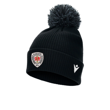 Snow pom pom beanie blk sr