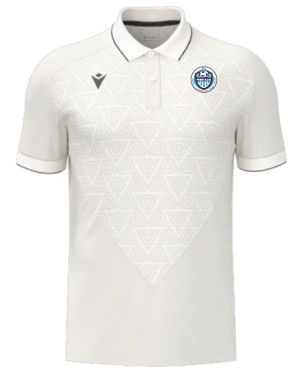 Polo de sortie baldwin blanc avec écusson