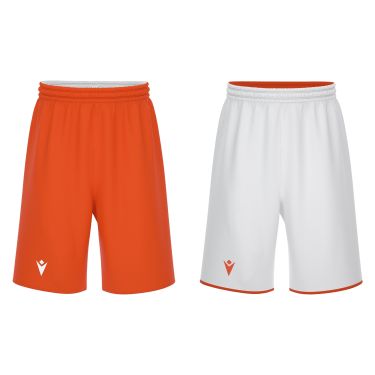 Short réversible x500 orange et blanc