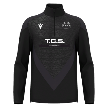 Anduin 1/4 zip jersey blk [sponsor] jr