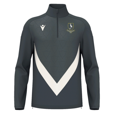 [coaches] anduin 1/4 zip jersey ant/wht jr
