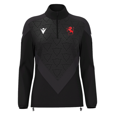 Anora 1/4 zip jersey blk sr