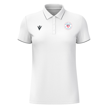 Polo tennis femme melody blanc - logo tissé