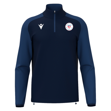 Sweat 1/4 de zip isen marine - logo silicone