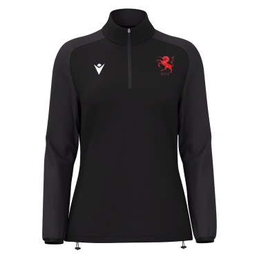 Lena 1/4 zip jersey blk sr