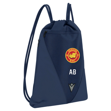 Jaunt gym sack with front pocket and an adjustable double cord sr
