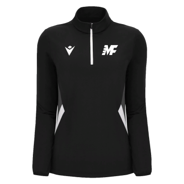 Maira 1/4 zip jersey blk/wht sr
