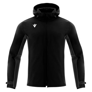 Schwere soft-shell-jacke mit kapuze himalaya