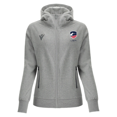 Parafencing - womens' cotton hooded sweatshirt drum