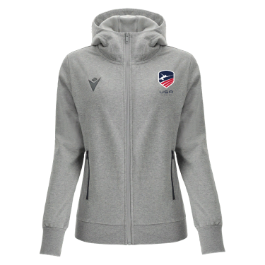 Fencing - womens' cotton hooded sweatshirt drum
