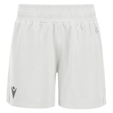 Short femme platinum eco blanc avec logo floqué
