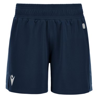 Short femme platinum eco navy avec logo floqué